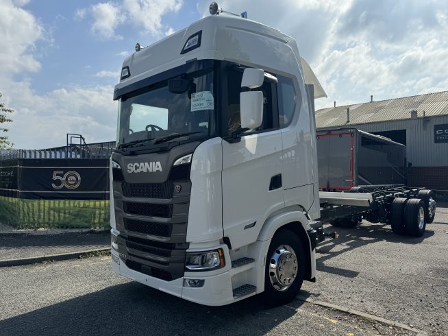 NEW SCANIA 500S CHASSIS CAB HAS NOW ARRIVED