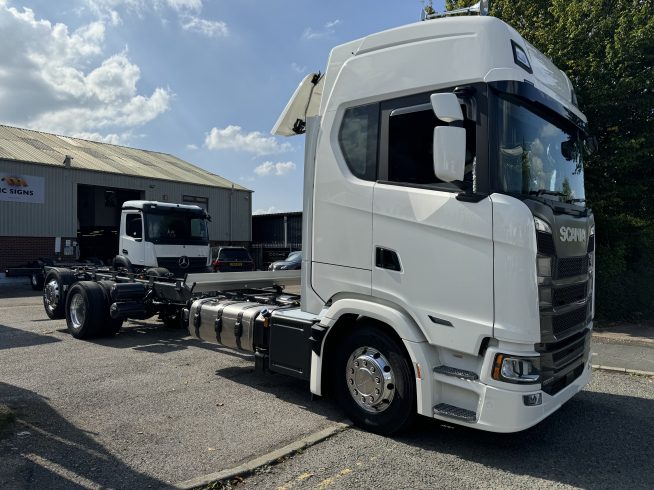 NEW SCANIA 500S CHASSIS CAB HAS NOW ARRIVED